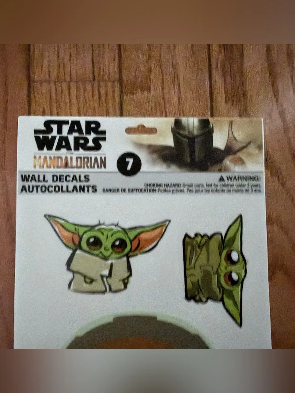 Star Wars Mandalorian Grogu 7pc Wall Peel and Sick Decal Sheet Lot of 7
